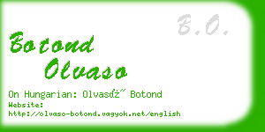 botond olvaso business card